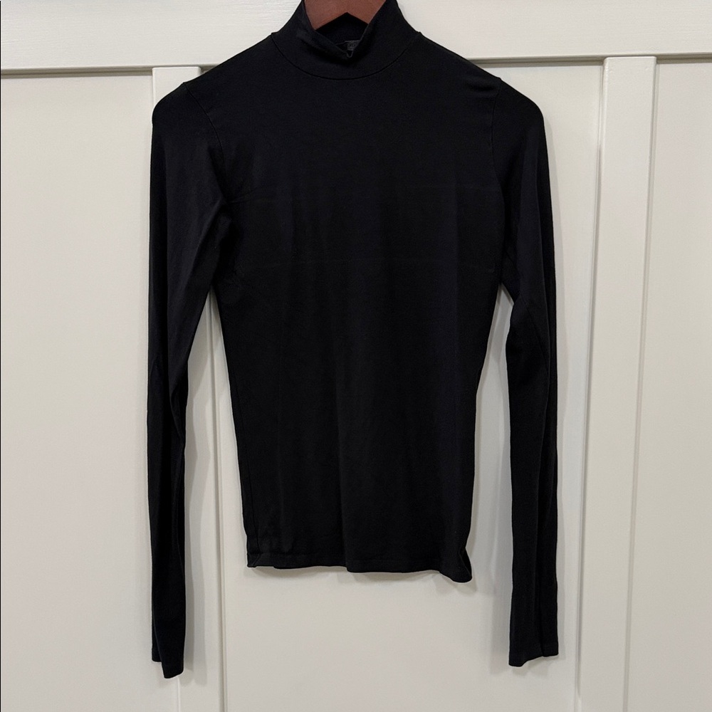 Brandy Melville Black Long Sleeve Mock Neck Top